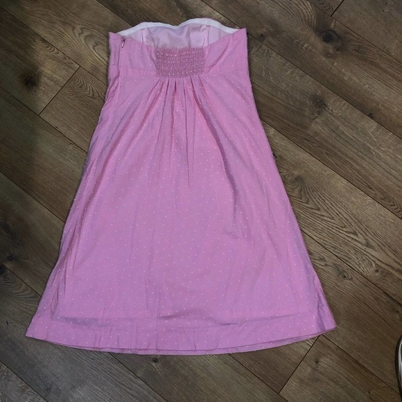 Vintage Collectible Lilly Pulitzer Strapless Pink Cotton Dot Dress Size 2 - Picture 5 of 8